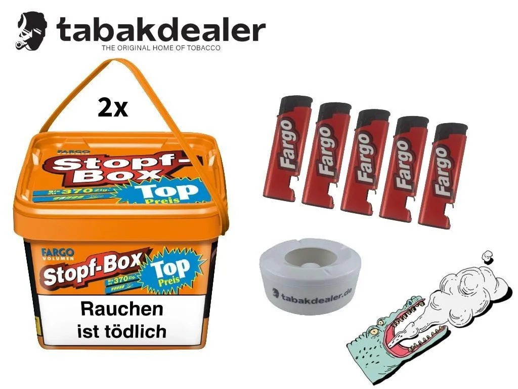 2x Fargo Stopf-Box Volumentabak 150g