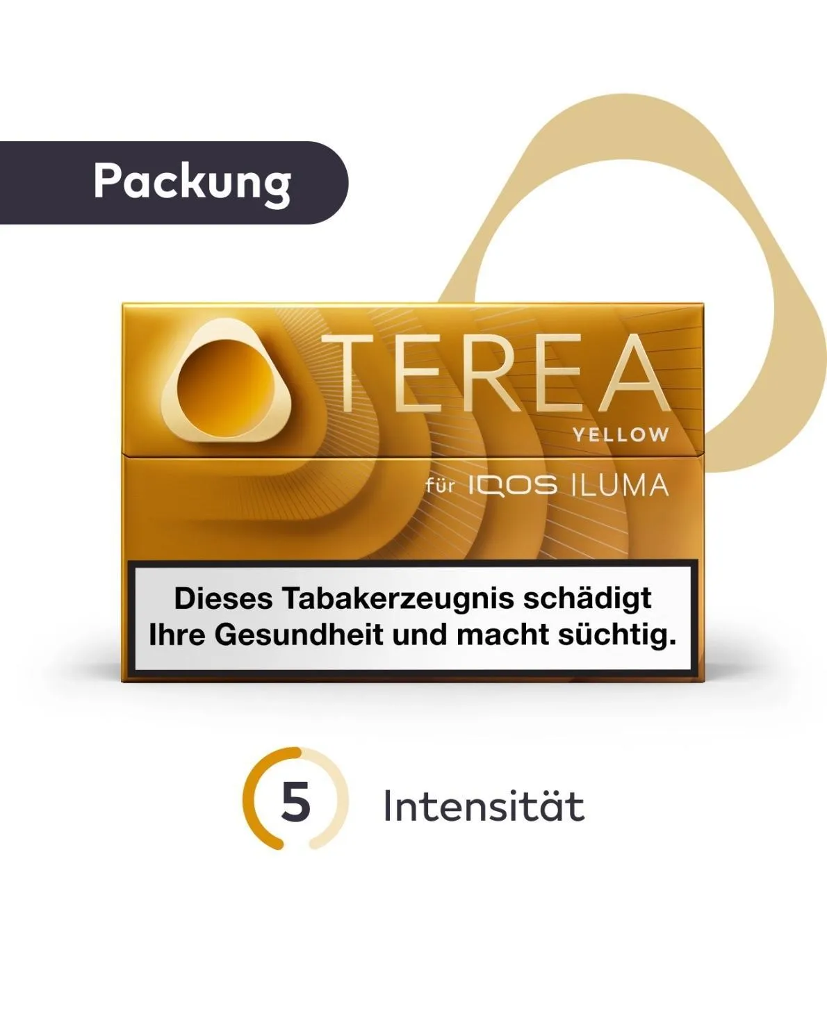 Terea Yellow Tabaksticks Packung
