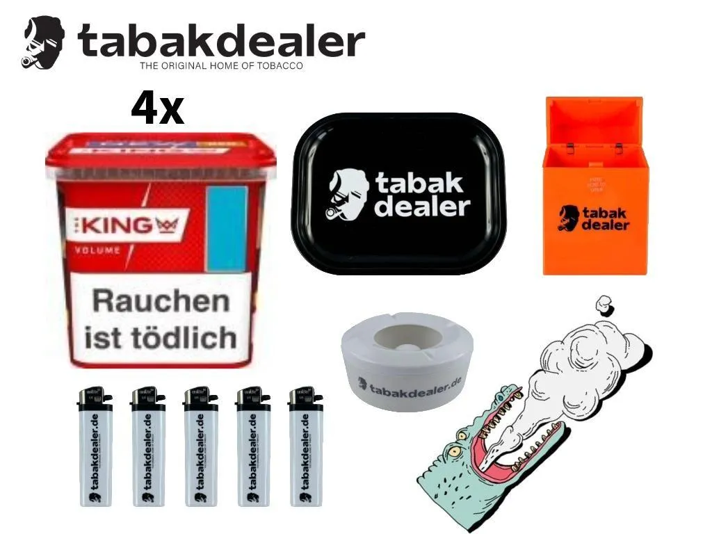 4x King Red Volumentabak 280g