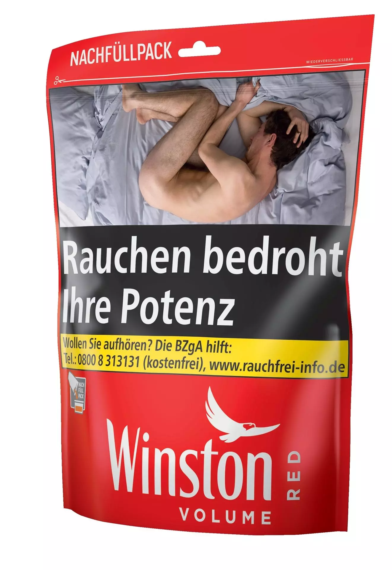 Winston Volumentabak Red Nachfüllbeutel 1 x 150g Tabak
