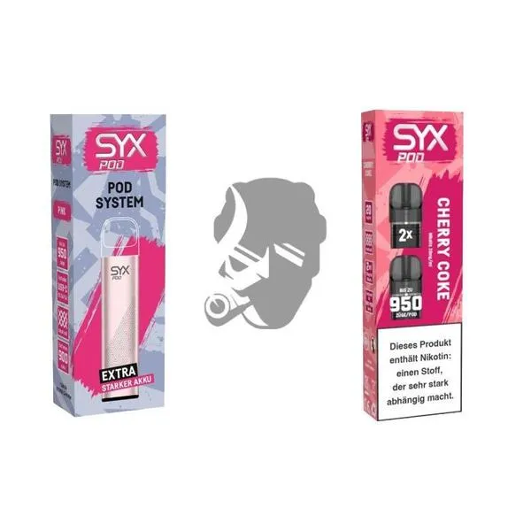 SYX Pod Pink + Cartridge Cherry Coke