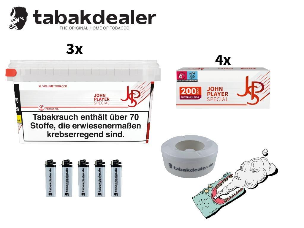 3x John Player Special Tabak Eimer 100g 