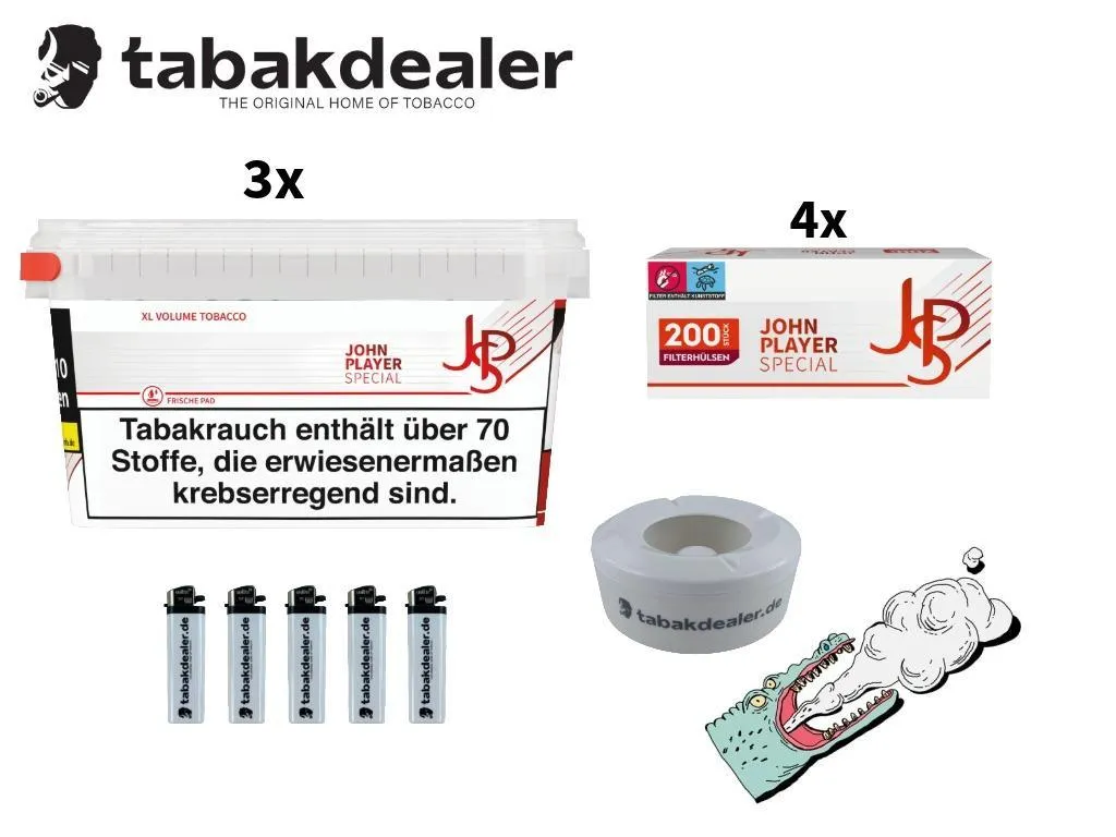 3x John Player Special Tabak Eimer 100g