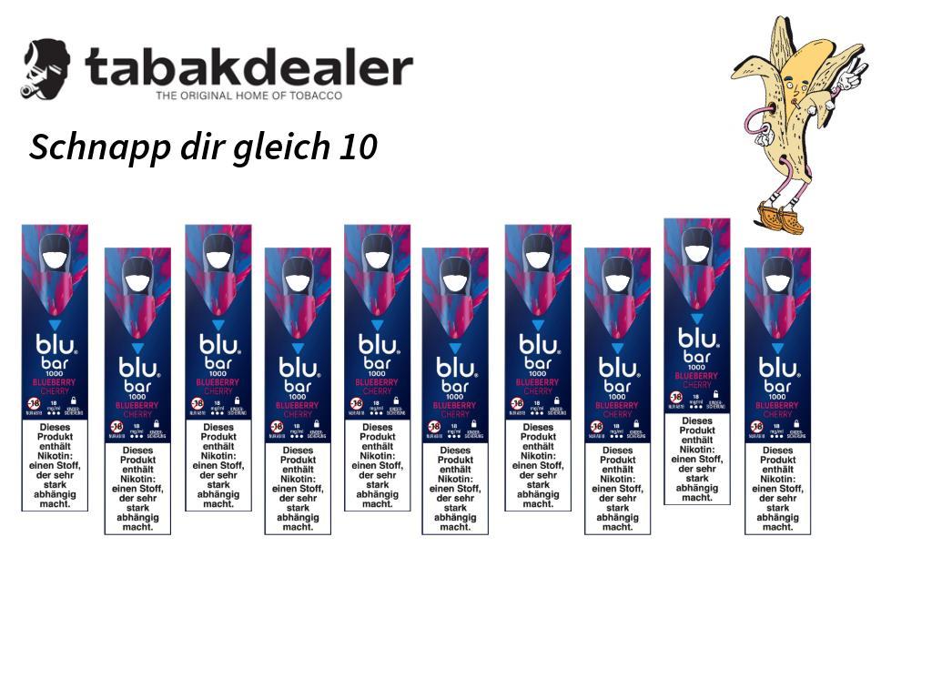 Blu Bar Blueberry Cherry 18mg/ml 10 Stück