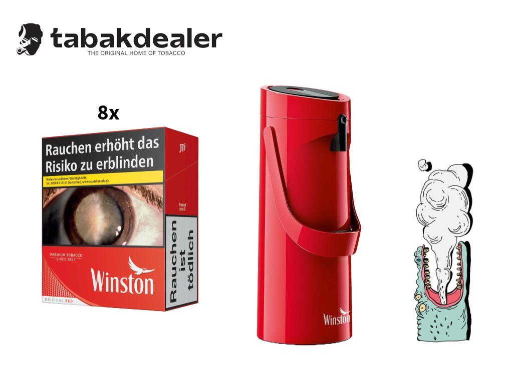 8x Winston Red 5XL + 1x Winston Kaffeekanne 