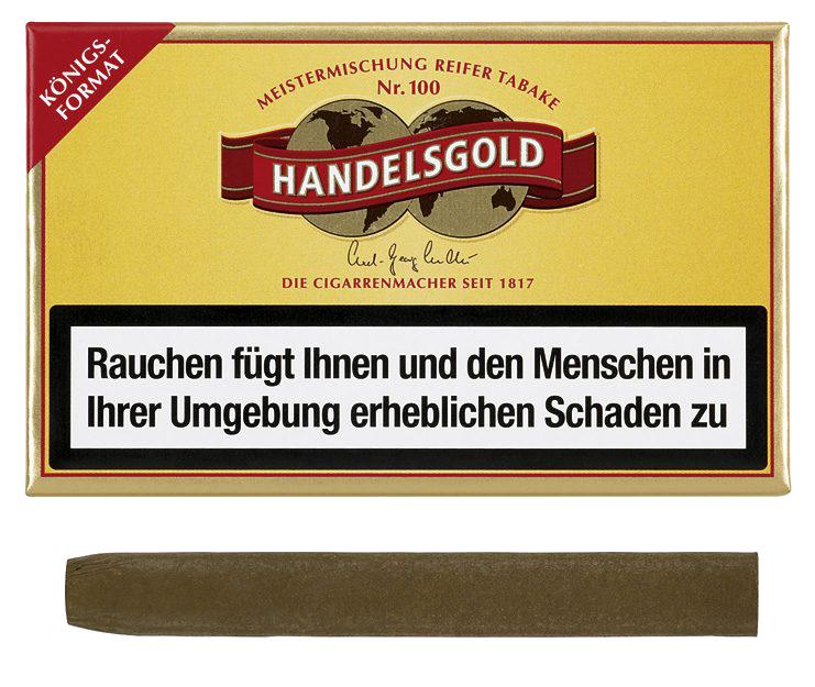 Handelsgold Königsformat Nr. 100 10 x 10 Zigarillos