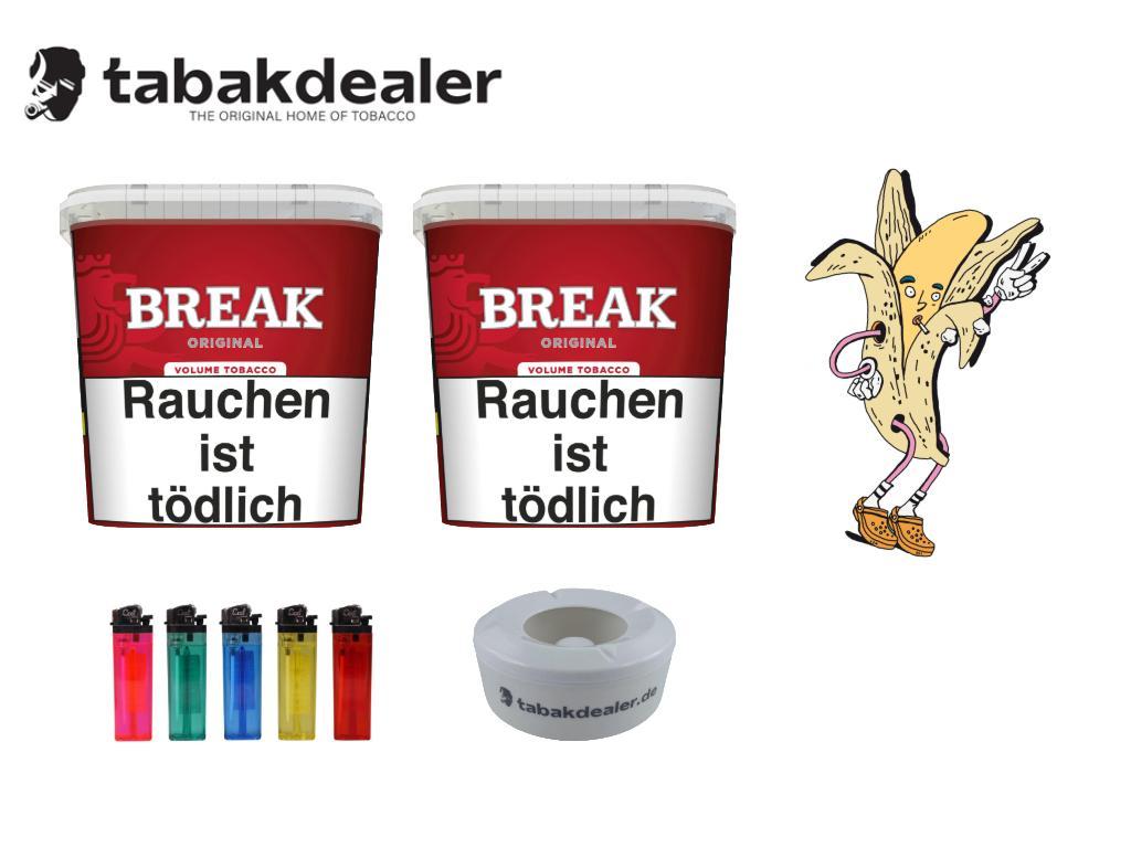3 x Break Original Bucket + 5 Cool Feuerzeuge + 1 Windascher 