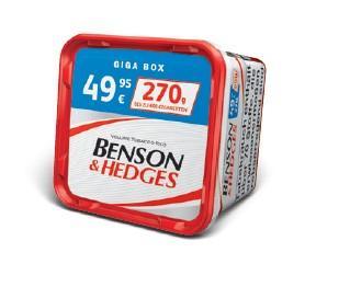 Benson & Hedges Volumentabak Red Giga Box 1 x 270g Tabak