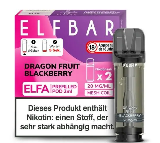 ELFBAR Elfa Pod Dragon Fruit Blackberry