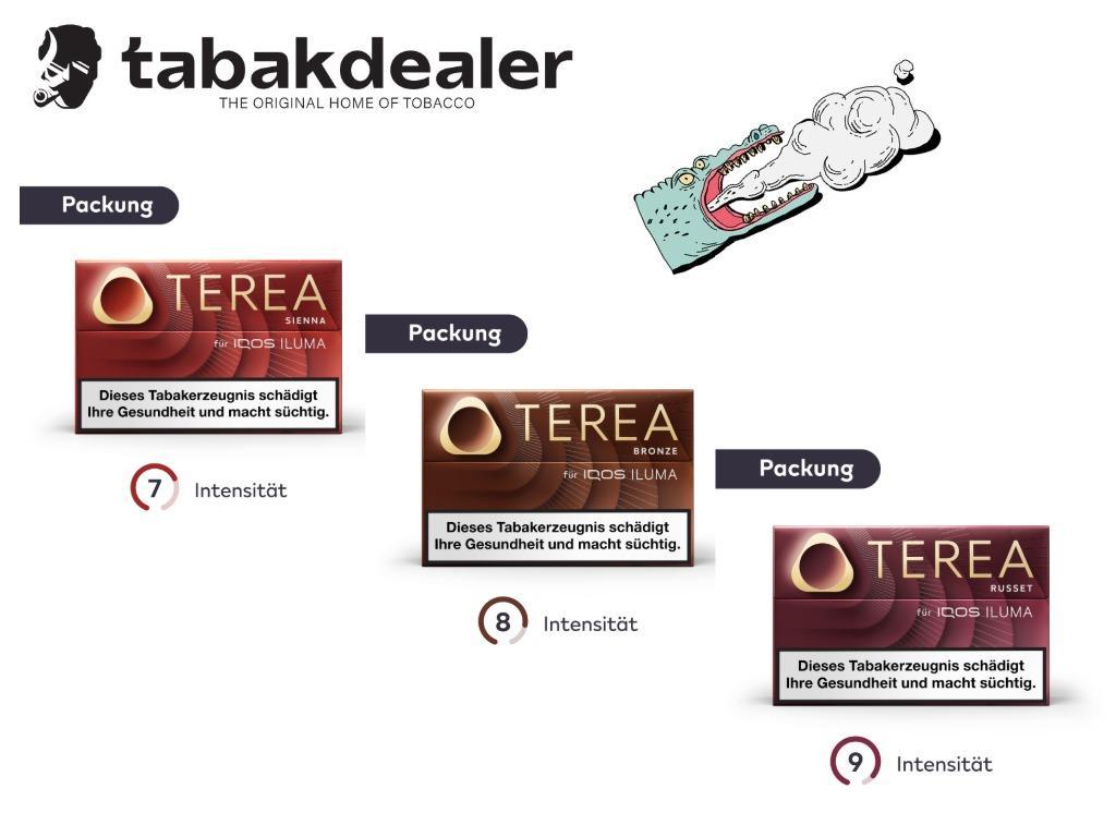 Terea Probierset Sienna, Bronze, Russet Terea Probierset Sienna, Bronze, Russet