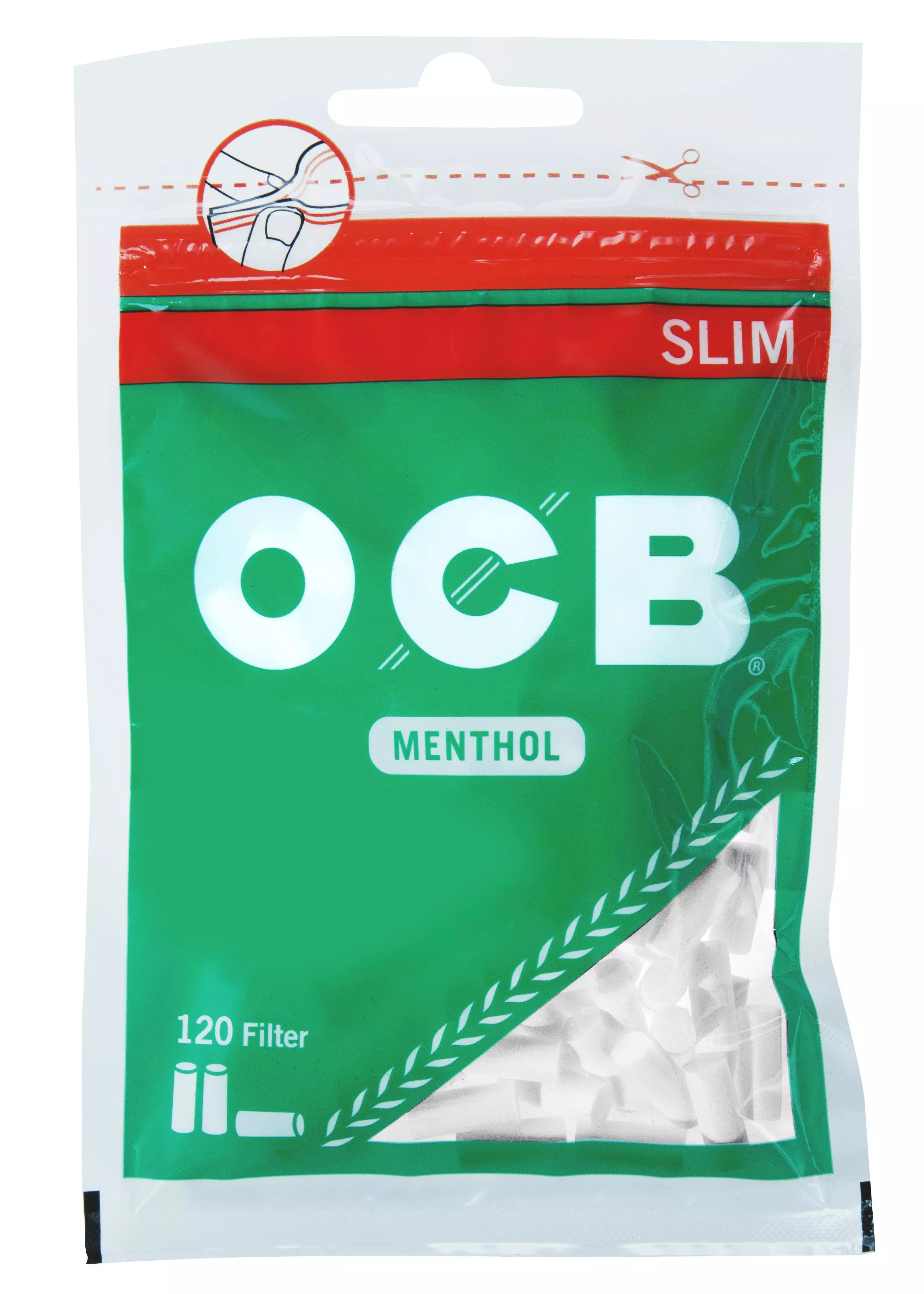 OCB Drehfilter Slim Menthol 6mm 1 x 120 Stück