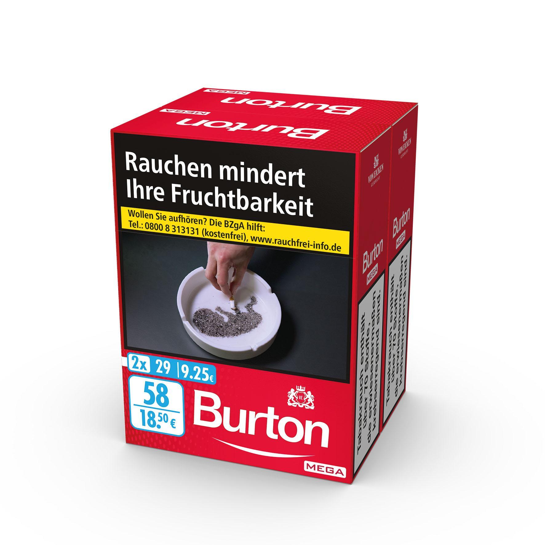 Burton Original Duo Pack 4 x 58 Zigaretten