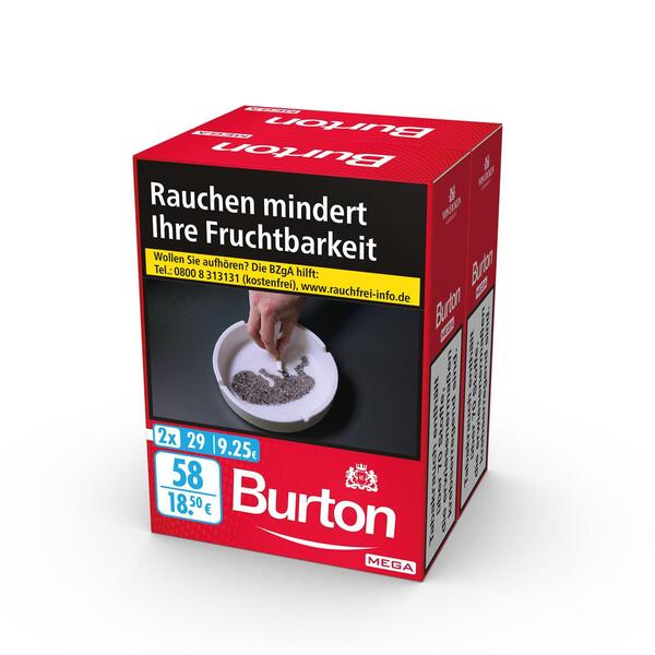 Burton Original Duo Pack 4 x 60 Zigaretten Burton Original Duo Pack 4 x 60 Zigaretten