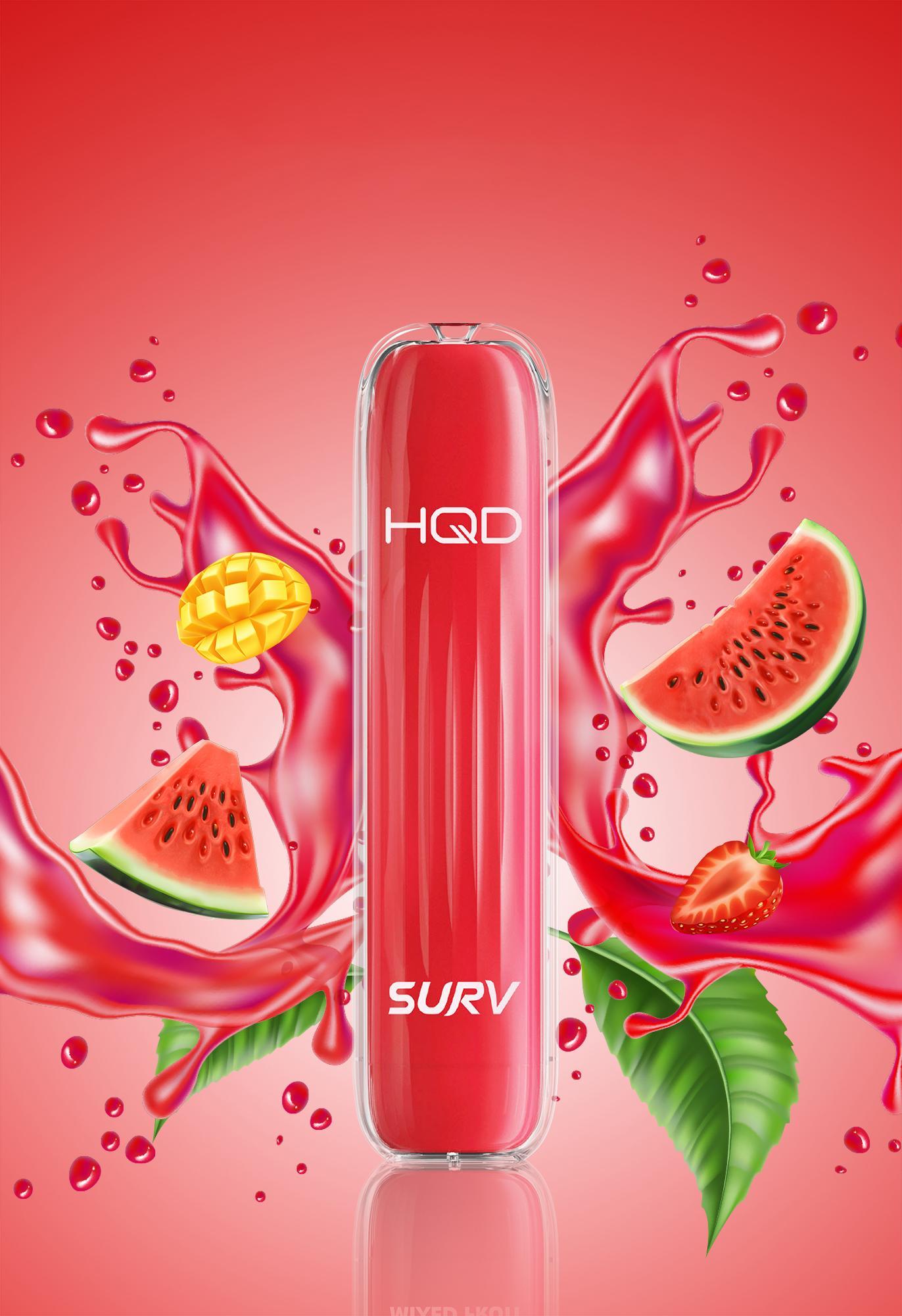 HQD SURV Mixed Fruit E-Shisha Einweg 18mg/ml Nikotin