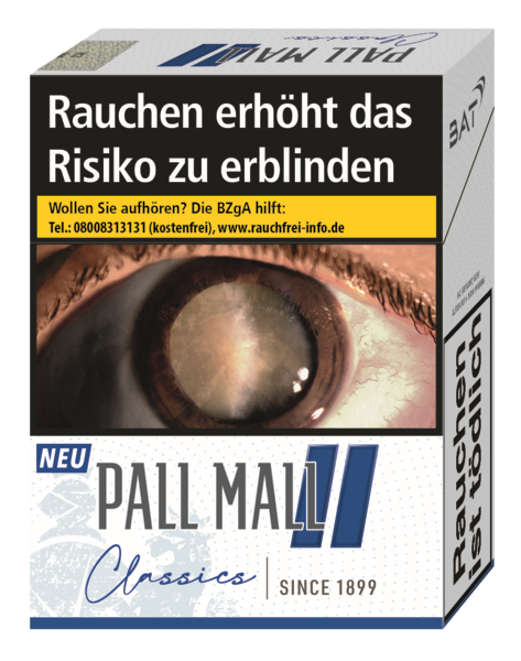 Pall Mall Classics Blue XXL 12 x 22 Zigaretten Pall Mall Classics Blue XXL 12 x 22 Zigaretten