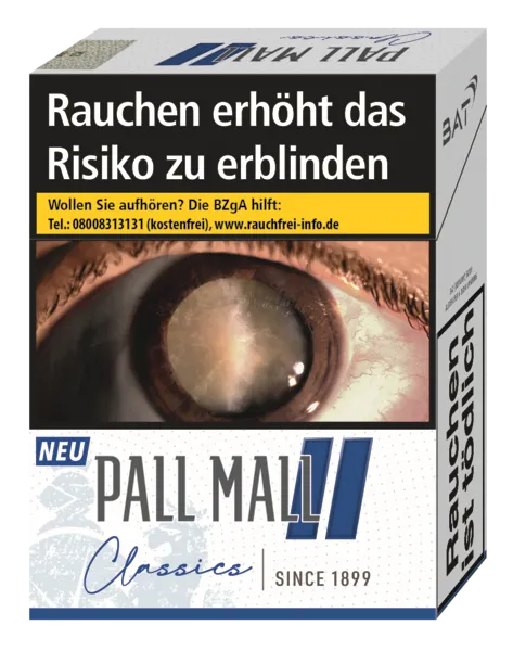 Pall Mall Classics Blue XXL 12 x 22 Zigaretten