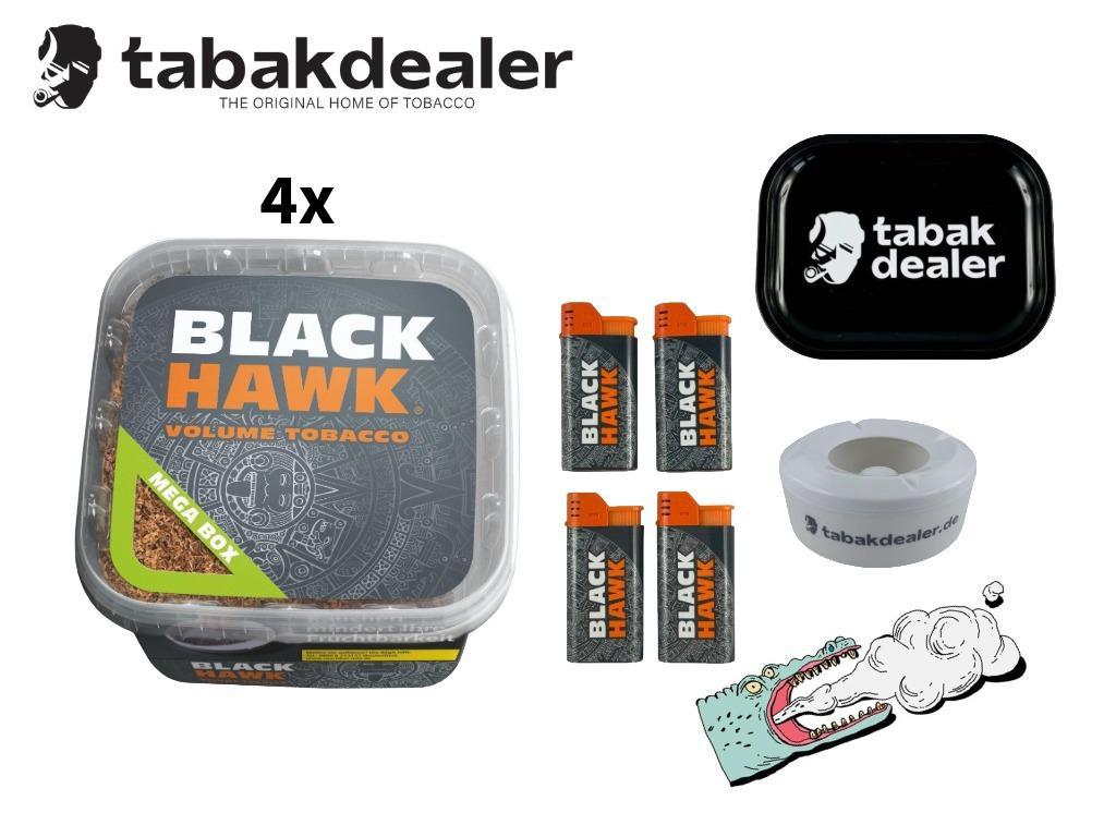 4x Black Hawk Mega Volumentabak 230g 4x Black Hawk Mega Volumentabak 230g