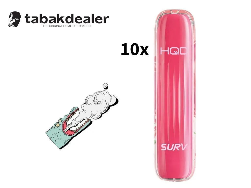 HQD SURV Cherry E-Shisha 10 Stück