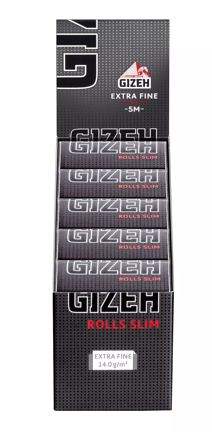Gizeh Black Rolls Slim - 5 Meter 20 x 1 Stück