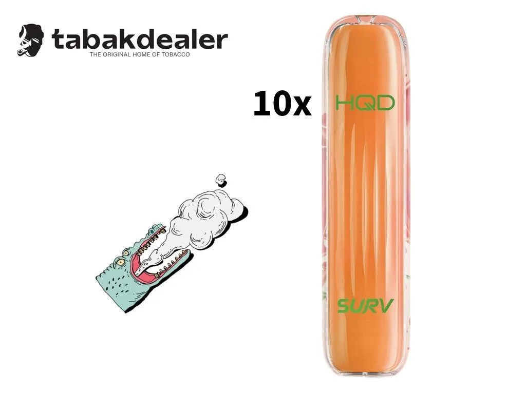 HQD SURV Mango Melon Ice 10 Stück