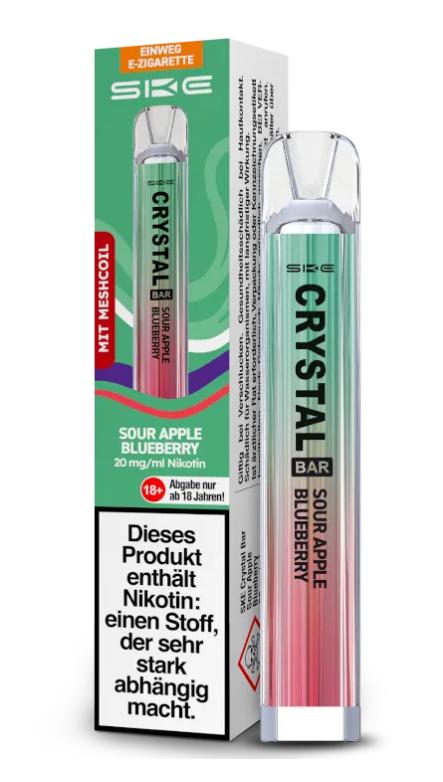 SKE Crystal Bar Sour Apple Blueberry 20mg/ml Nikotin