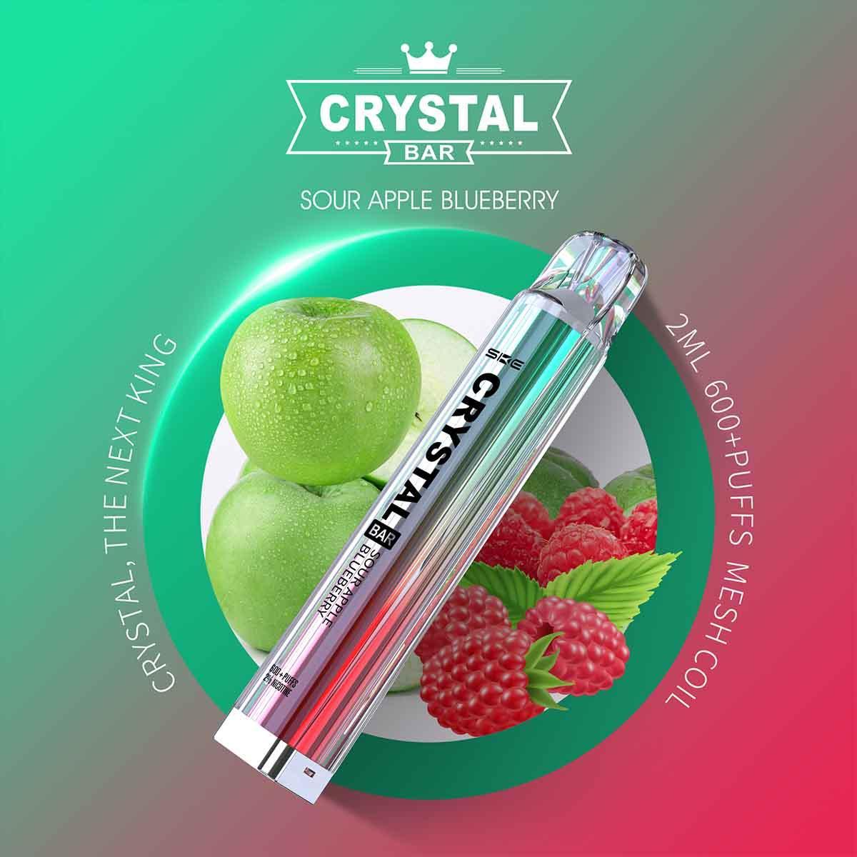 SKE Crystal Bar Sour Apple Blueberry 20mg/ml Nikotin 1 Stück