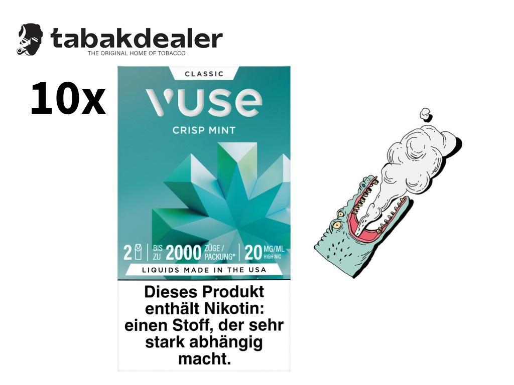 10x Vuse Pro Caps Crisp Mint 20mg 10 x 2 Pods
