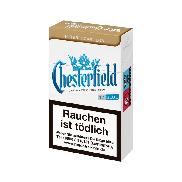 Chesterfield Blue KS Cigarillos 10 x 17 Zigarillos