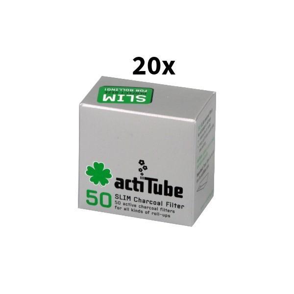 ActiTube Slim Aktivkohlefilter 6,9mm 20 x 50 Filter 