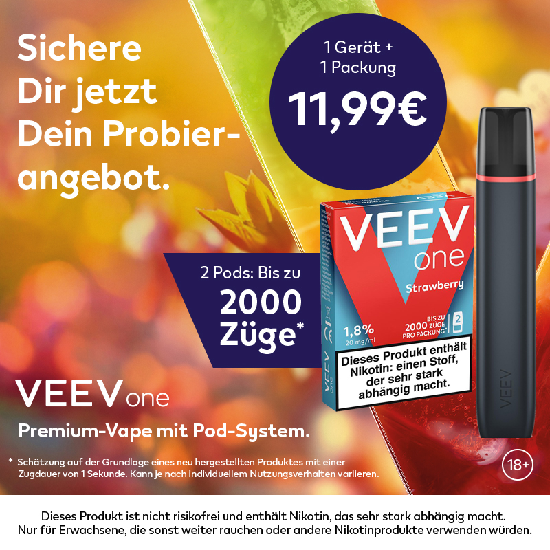 Veev Kit Black + 1 VEEV One Pod Strawberry 20mg/ml 1
