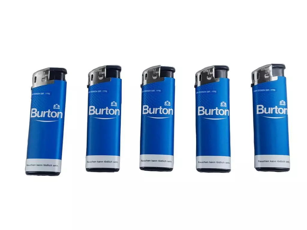 Burton Elektrofeuerzeug blau 1 x 5 Stück 1 x 5 ElektroFZ