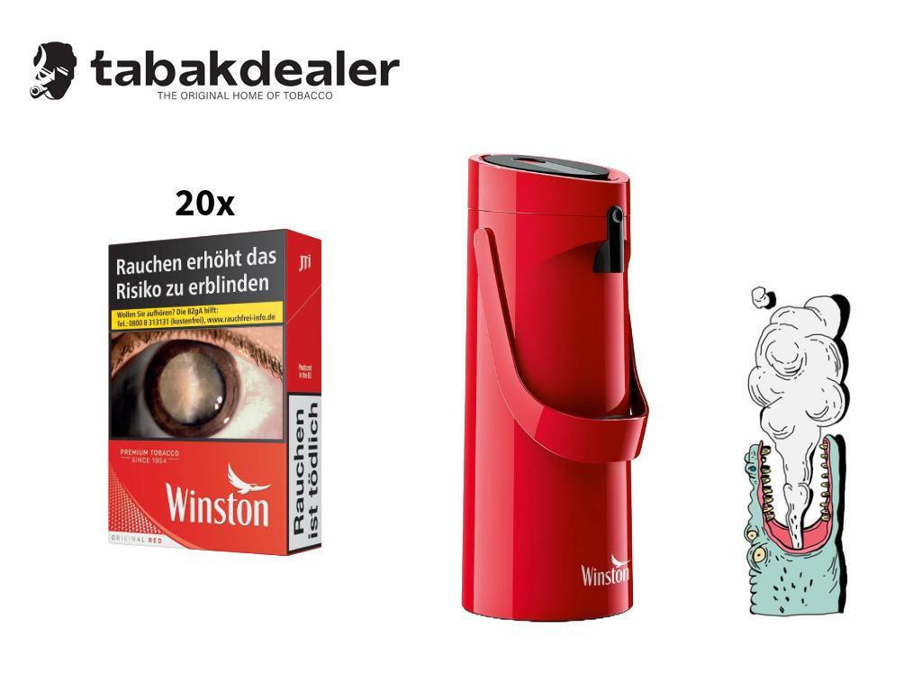 20x Winston Red L Bundle + 1x Kaffeekanne 