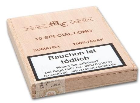 Messmer MC Special Sumatra Long Holzkiste 1 x 10 Zigarillos