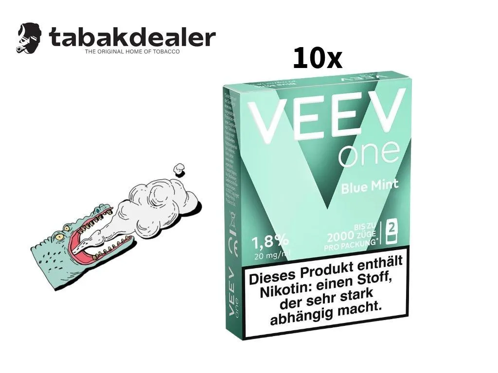 10x Veev One Pod Blue Mint