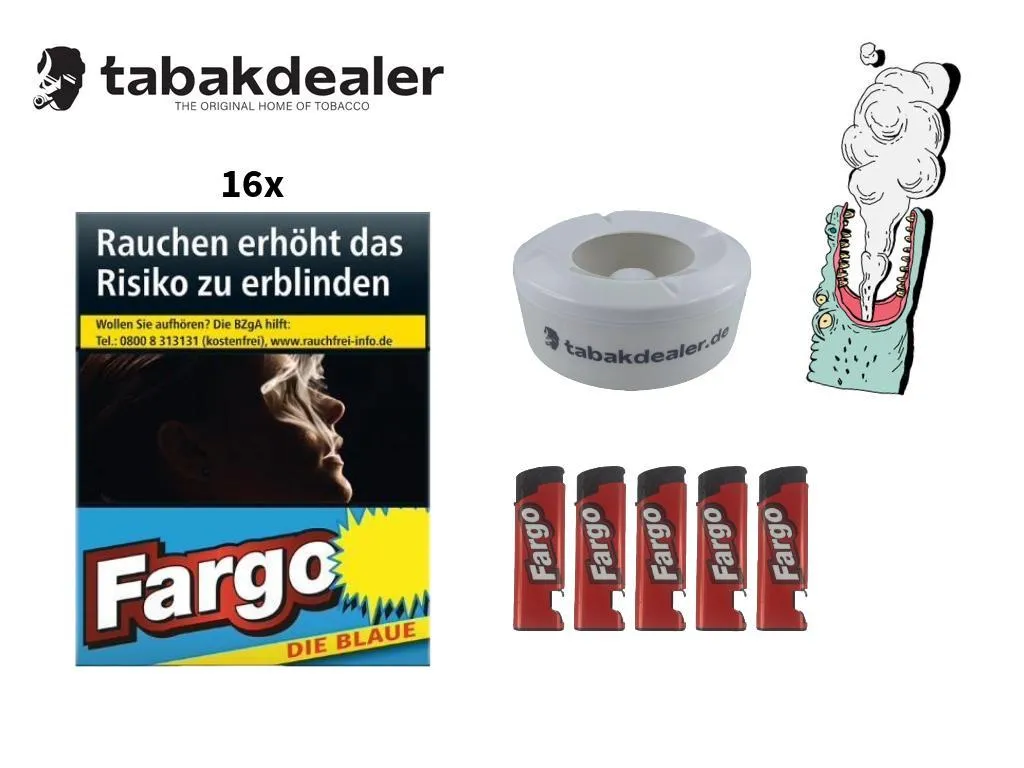 16x Fargo Blau XL Zigaretten