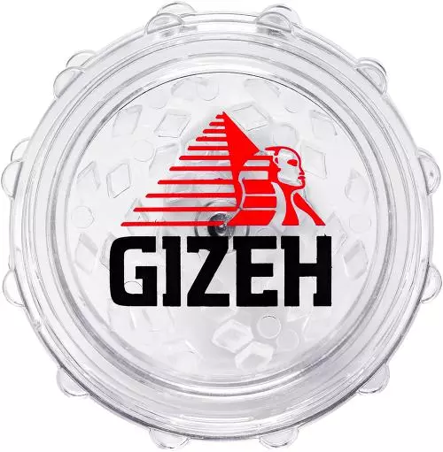 GIZEH Plastic Grinder weiß 60mm 2 teilig beim Tabakdealer 1 Stück