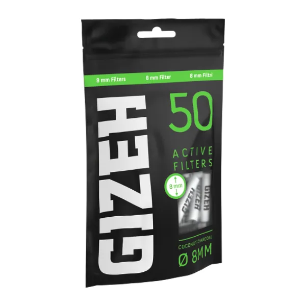 GIZEH BLACK Active Filter 8mm 50er