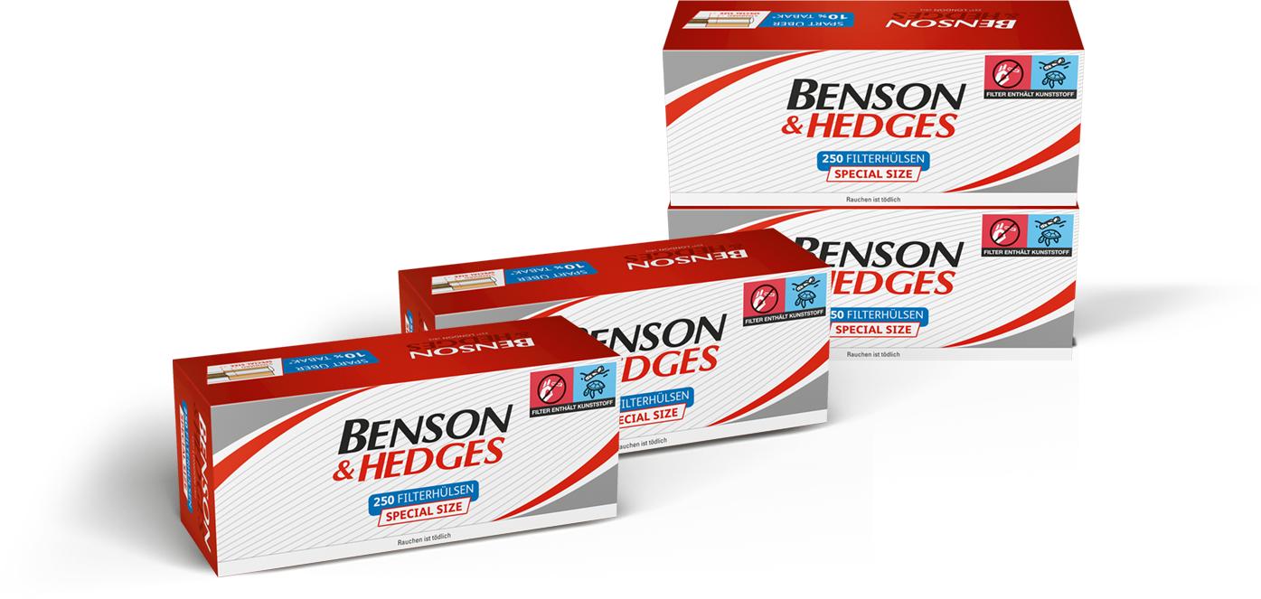 Benson & Hedges Hülsen 4 x 250 Stück