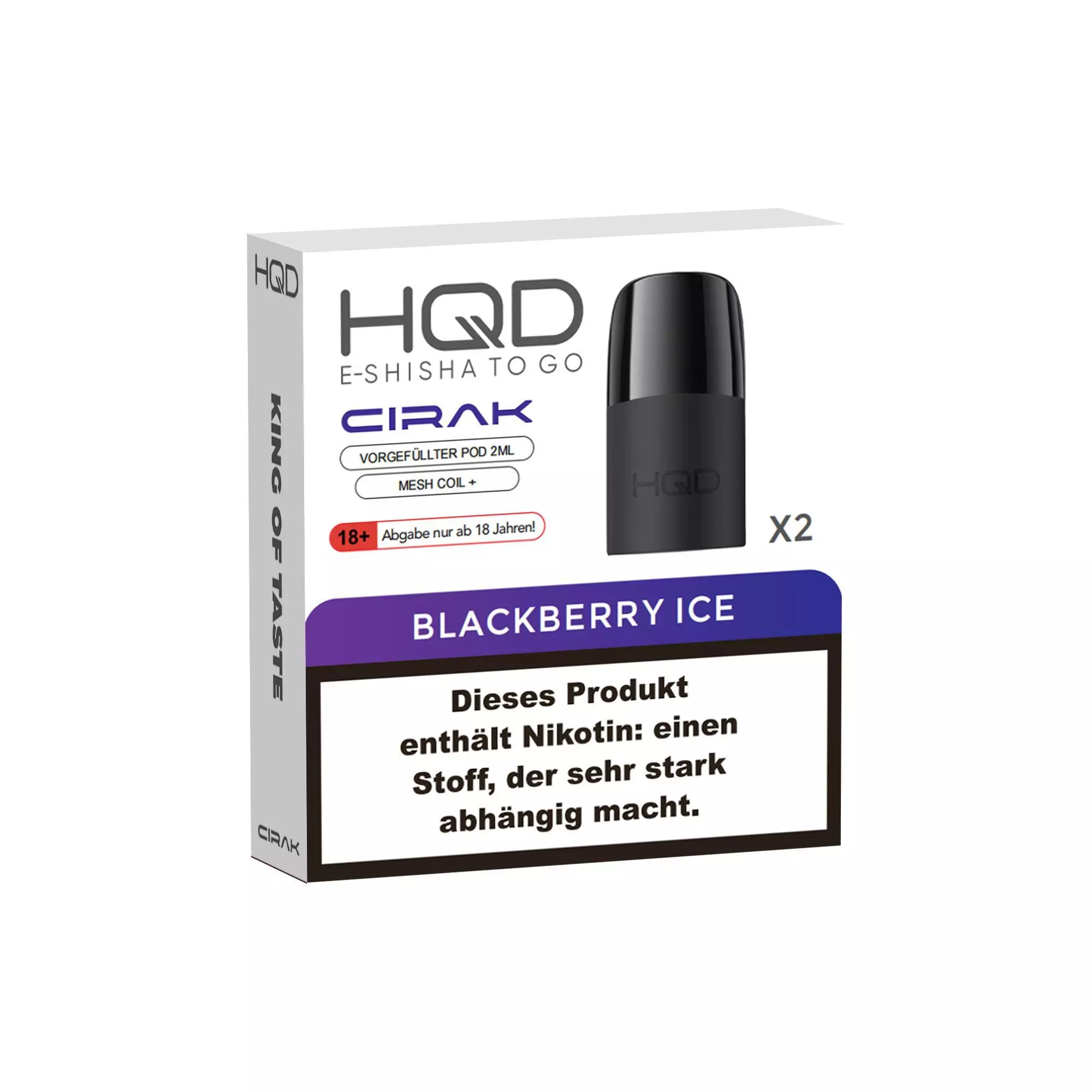 HQD Cirak Pod Blackberry Ice 18mg/ml Nikotin