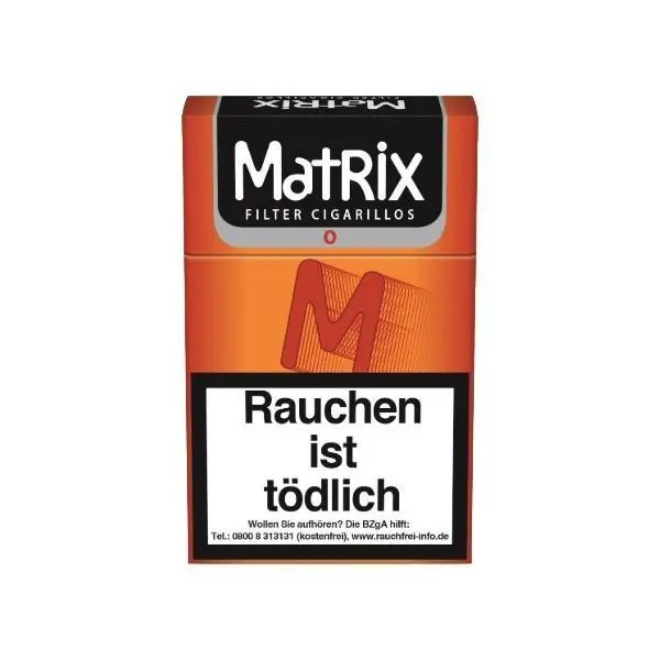 Matrix Orange Filter Naturdeckblatt 10 x 17 Zigarillos Matrix Orange Filter Naturdeckblatt 10 x 17 Zigarillos