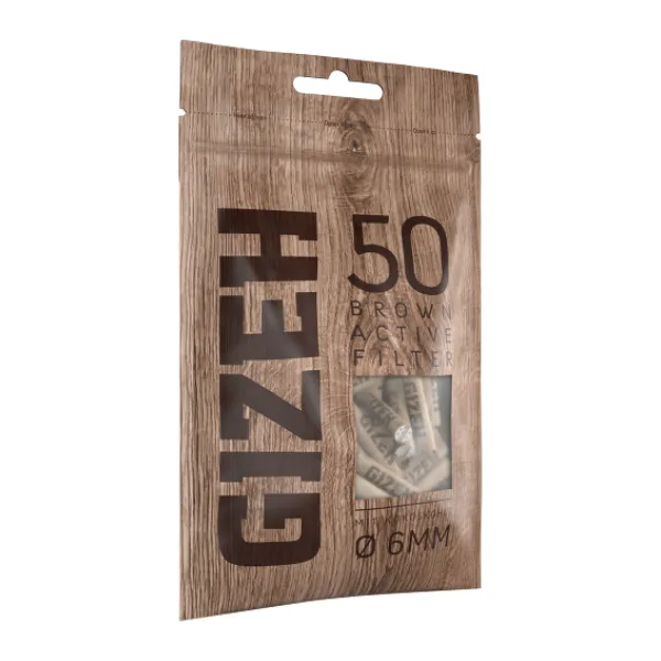 GIZEH BROWN Active Filter 6mm 50er