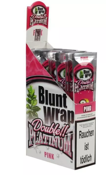 Blunt Wraps Pink (Kaugummi) 1 x 2 Blunts