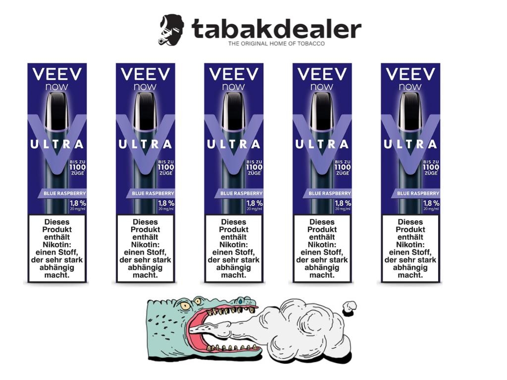 VEEV Now Ultra Blue Raspberry 5er Bundle 1 x 5 Stück