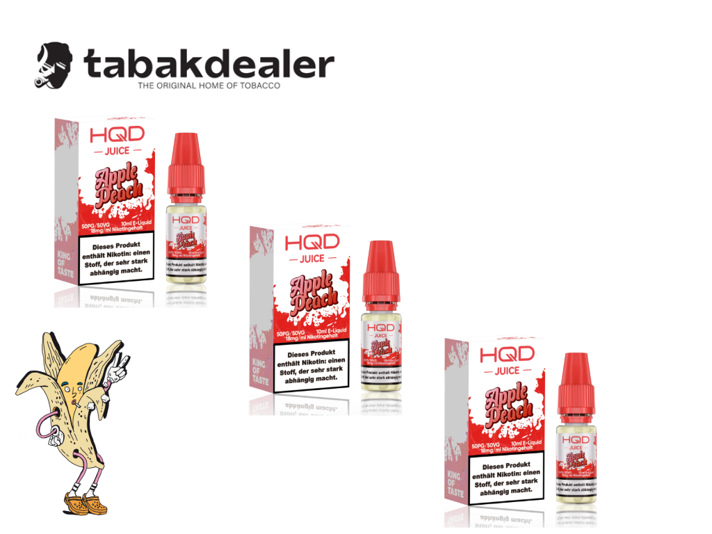 HQD Juice Apple Peach 18mg/ml 3er