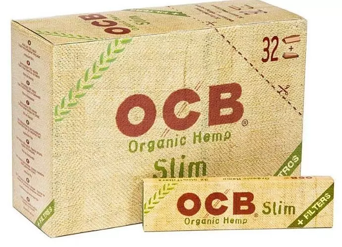 OCB Organic Hemp Slim+Tips 32 x 32 Blättchen