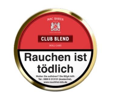 Mac Baren Club Blend Pfeifentabak 1 x 100g Krüll