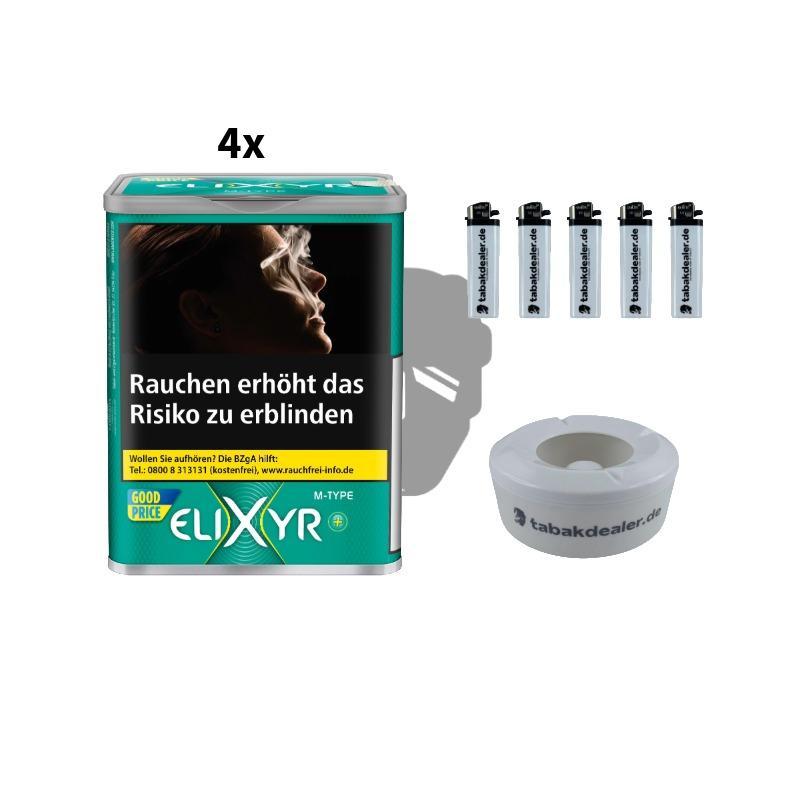 4x Elixyr+ Cigarette Tobacco 102g 4x Elixyr+ Cigarette Tobacco 102g