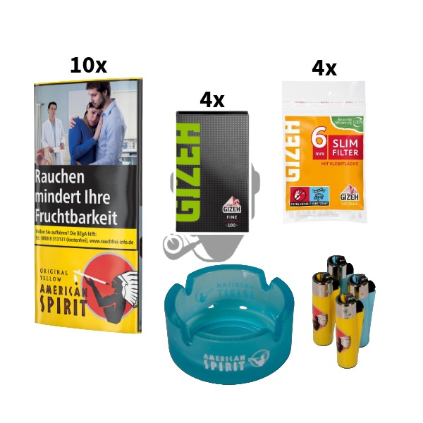 10x American Spirit Yellow 30g 10x American Spirit Yellow 30g