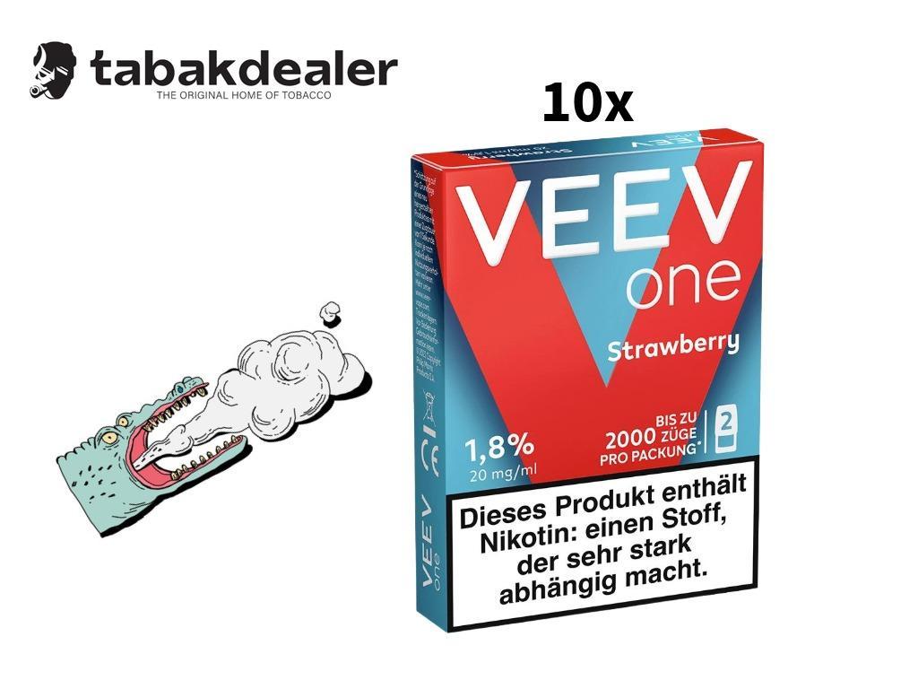10x Veev One Pod Strawberry 