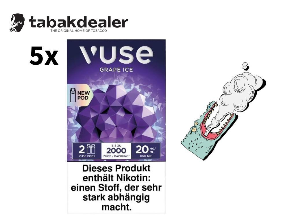 5x Vuse Pods Grape Ice 20mg 5 x 2 Pods